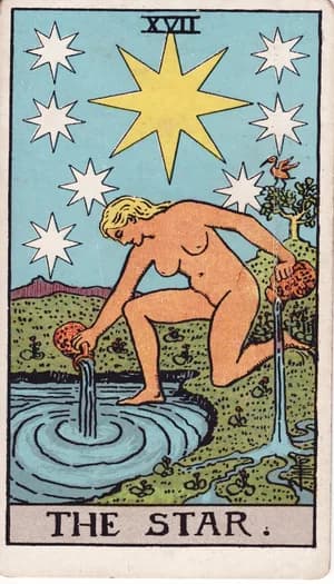 The Star tarot card from the Rider-Waite-Smith deck